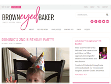 Tablet Screenshot of browneyedbaker.com